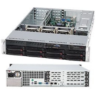 Supermicro SuperChassis 825TQ-563UB Rackmount Enclosure - Rack-mountable - Black - 2[CSE-825TQ-563U