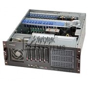 Supermicro SuperChassis 842XTQ-R606B (Black) - Rack-mountable - Black - 4U - 9 x Ba[CSE-842XTQ-R606