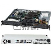 Supermicro SuperChassis Rackmount Enclosure - Rack-mountable - Black - 1U - 2 x Bay - [CSE-512F-410