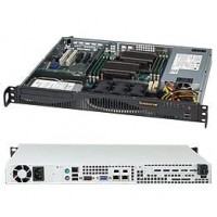 Supermicro SuperChassis Rackmount Enclosure - Rack-mountable - Black - 1U - 2 x Bay - [CSE-512F-410