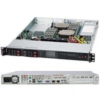 Supermicro SuperChassis SC111LT-330UB System Cabinet - Rack-mountable - Black - 1U -[CSE-111LT-330U