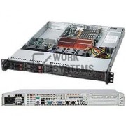 Supermicro SC111T-560UB Chassis - 1U - Rack-mountable - 5 Bays - 560W - Black [CSE-111T-560UB]