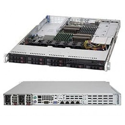 Supermicro SuperChassis SC119TQ-R700UB Rackmount Enclosure - Rack-mountable - Black[CSE-119TQ-R700U