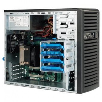 Supermicro SuperChassis SC731D-300B Chassis - Mini-tower - 7 Bays - 300W - Black [CSE-731D-300B]
