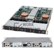 Supermicro SuperChassis SC809LT-780B System Cabinet - Rack-mountable - Black - 1U - 8[CSE-809LT-780