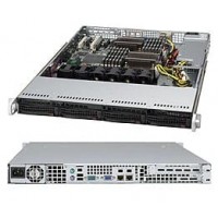 Supermicro SuperChassis SC815T-330CB System Cabinet - Rack-mountable - Black - 1U - 4[CSE-815T-330C