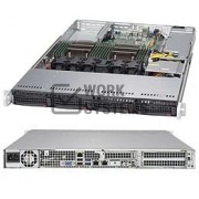 Supermicro SuperChassis SC815TQ-600WB System Cabinet - Rack-mountable - Black - 1U -[CSE-815TQ-600W