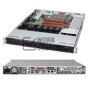 Supermicro SuperChassis SC815TQ-720CB Rackmount Enclosure - Rack-mountable - Black -[CSE-815TQ-720C