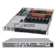 Supermicro SuperChassis SC818TQ+-1000LPB Rackmount Enclosure - 1U - Rack-mountabl[CSE-818TQ+-1000LP