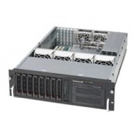 Supermicro SuperChassis SC833T-653B System Cabinet - Rack-mountable - Black - 3U [CSE-833T-653B]