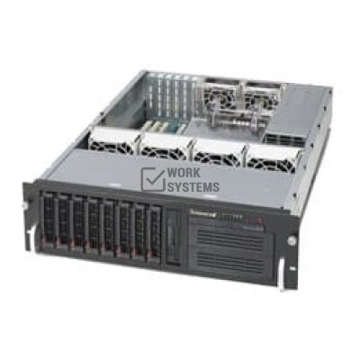 Supermicro SuperChassis SC833T-653B System Cabinet - Rack-mountable - Black - 3U [CSE-833T-653B]