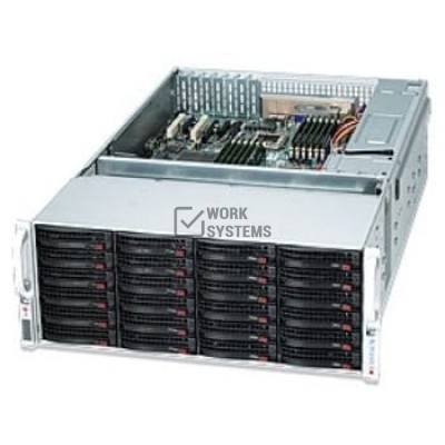 Supermicro SuperChassis 847E16-R1K28WB (Black) - Rack-mountable - Black - 4U - 36[CSE-847E16-R1K28W