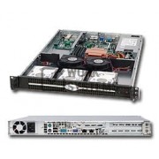 Supermicro SuperChasssis SC812L-600UB System Cabinet - Rack-mountable - Black - 1U - [CSE-812L-600U