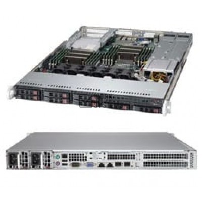 Supermicro SuperServer 1027R-72BRFTP Barebone System - 1U Rack-mountable - Intel C[SYS-1027R-72BRFT
