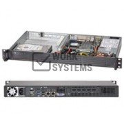 Supermicro SuperServer Intel Atom N2800 200W 1U Rackmount Server Barebone System (Black[SYS-5017A-E