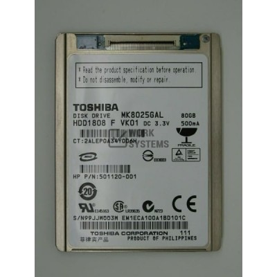 Жесткий диск Toshiba 501120-001 80Gb 4200 ide 1,8" HDD