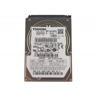 Жесткий диск Toshiba MK1655GSX 160Gb 5400 SATAII 2,5" HDD