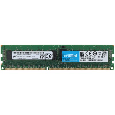 CT8G3ERSLS4160B Оперативная память Crucial 8-GB RDIMM DDR3 1600MHz