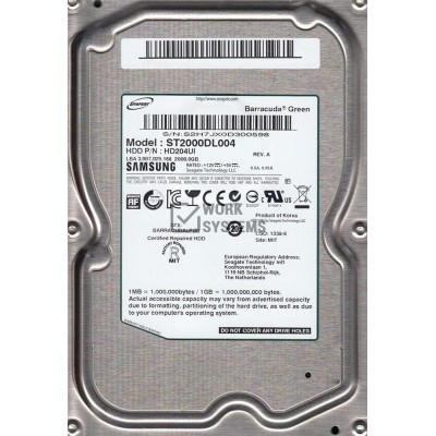 HD204UI Жесткий диск SAMSUNG 2TB 32MB SATA 3G 3.5 ECOGREEN F4