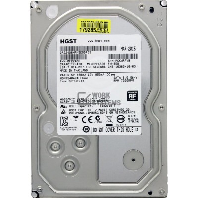 HDN724040ALE640 Жесткий диск HGST 3.5" Deskstar NAS 4 Тб SATA