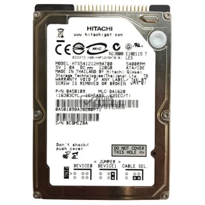 Жесткий диск Hitachi HTS541212H9AT00 120Gb 5400 IDE 2,5" HDD