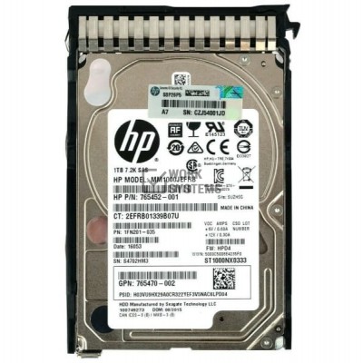 Жесткий диск HP 765470-002 1Tb 7200 SAS 2,5" HDD