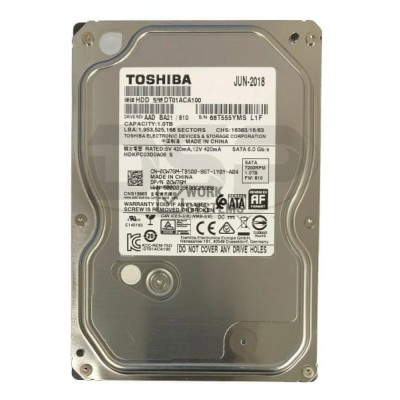 Жесткий диск Toshiba 9F13180 1Tb  SATAIII 3,5" HDD