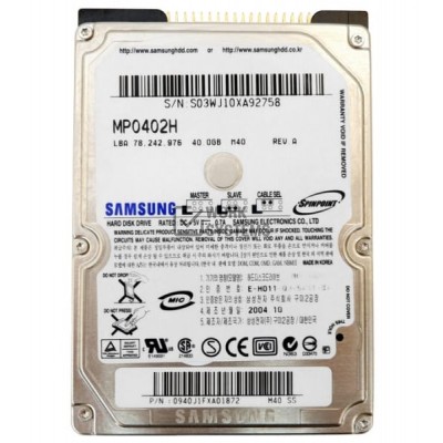 Жесткий диск Samsung MP0402H 40Gb 5400 IDE 2,5" HDD