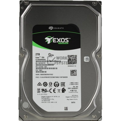 ST2000NM000A Жесткий диск Seagate 3.5 Exos 7E8 2TB SATA