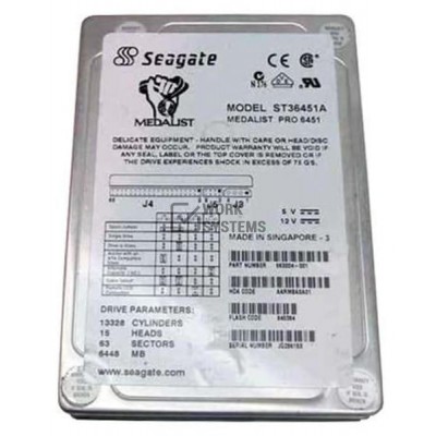 Жесткий диск Seagate ST36451A 6,4Gb 5400 IDE 3.5" HDD
