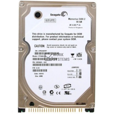 Жесткий диск Seagate 9W3883-502 80Gb 5400 IDE 2,5" HDD