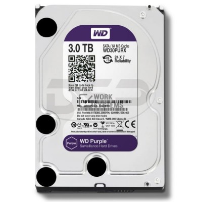 Жесткий диск Western Digital WD30PURZ 3Tb IntelliPower SATAIII 3.5" HDD