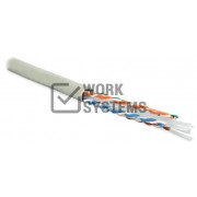 UUTP4-C6-S23-IN-LSZH-GY-305 Кабель витая пара Hyperline U/UTP 6 кат. 4 пары