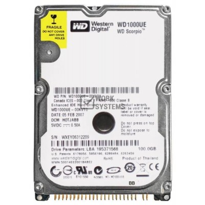 Жесткий диск Western Digital WD1000UE 100Gb 5400 IDE 2,5" HDD