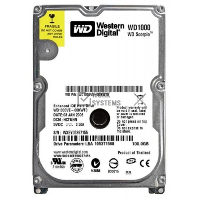 Жесткий диск Western Digital WD1000VE 100Gb 5400 IDE 2,5" HDD