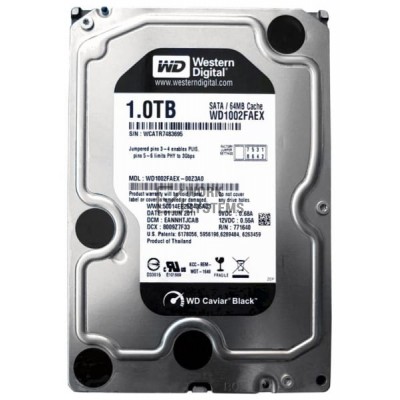 Жесткий диск Western Digital WD1002FAEX 1Tb  SATAIII 3,5" HDD