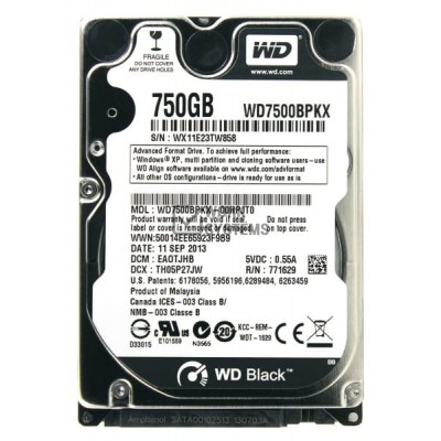 Жесткий диск Western Digital WD7500BPKX 750Gb 7200 SATAIII 2,5" HDD
