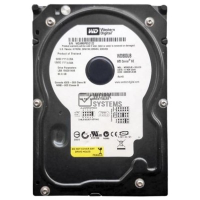 Жесткий диск Western Digital WD800JB 80Gb 7200 IDE 3.5" HDD